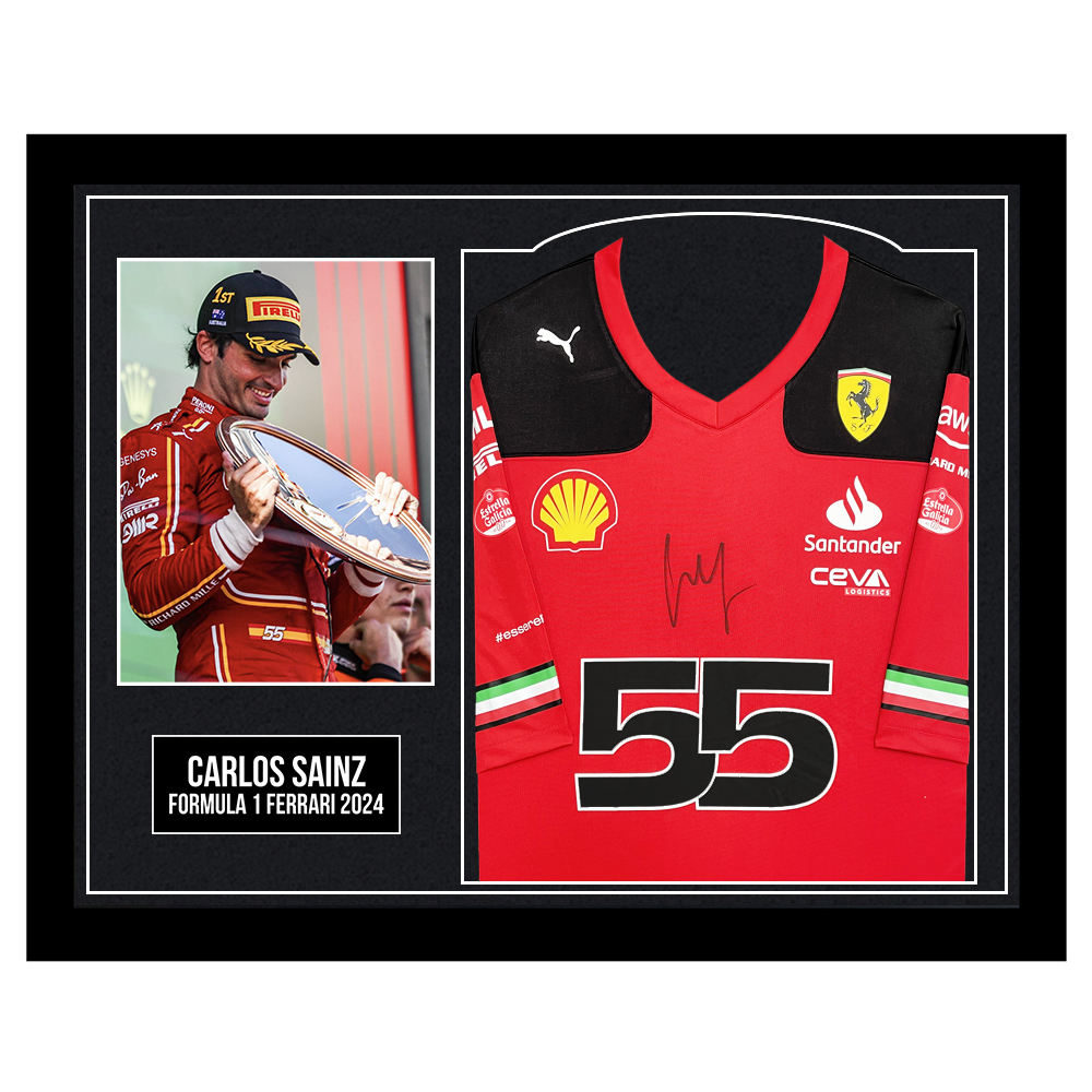 Exclusive Carlos Sainz Signed Merchandise - F1 Autographs for Fans