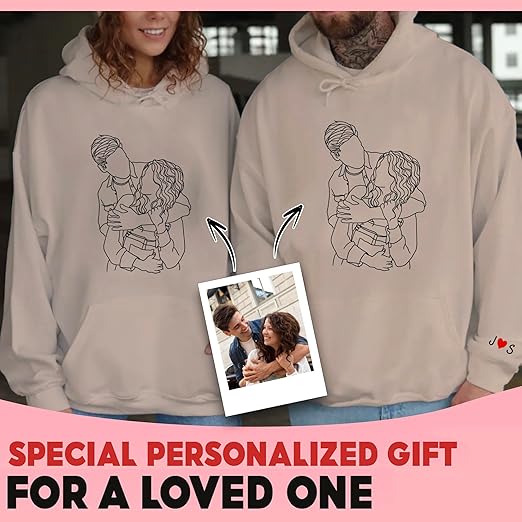 Unique Hoodie with Picture of Girlfriend – Customizable Sweatshirt for Loved Ones