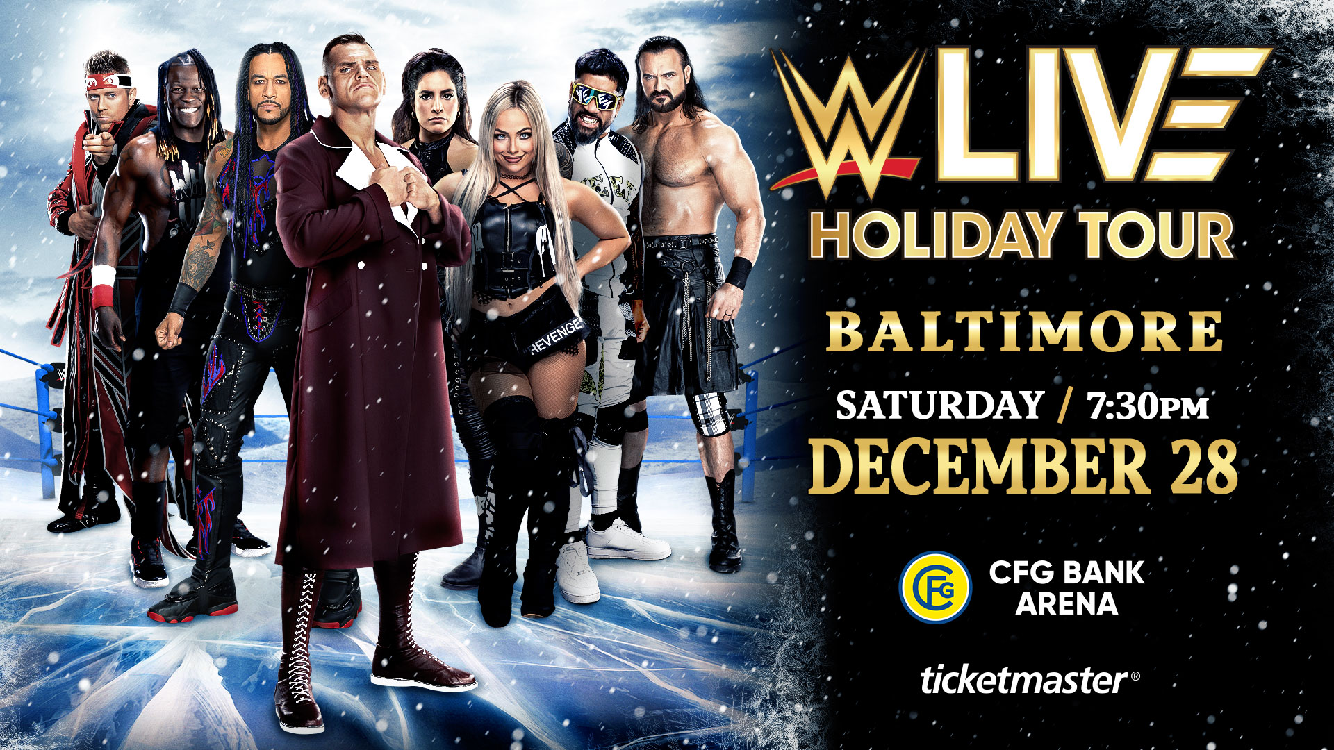 WWE Live Holiday Tour Baltimore 2024: Ticket Information & Event Details
