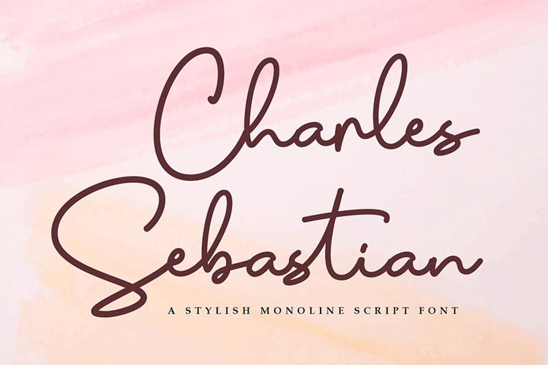 Download Charles Sebastian Font for Free - Elegant Handwritten Script Style