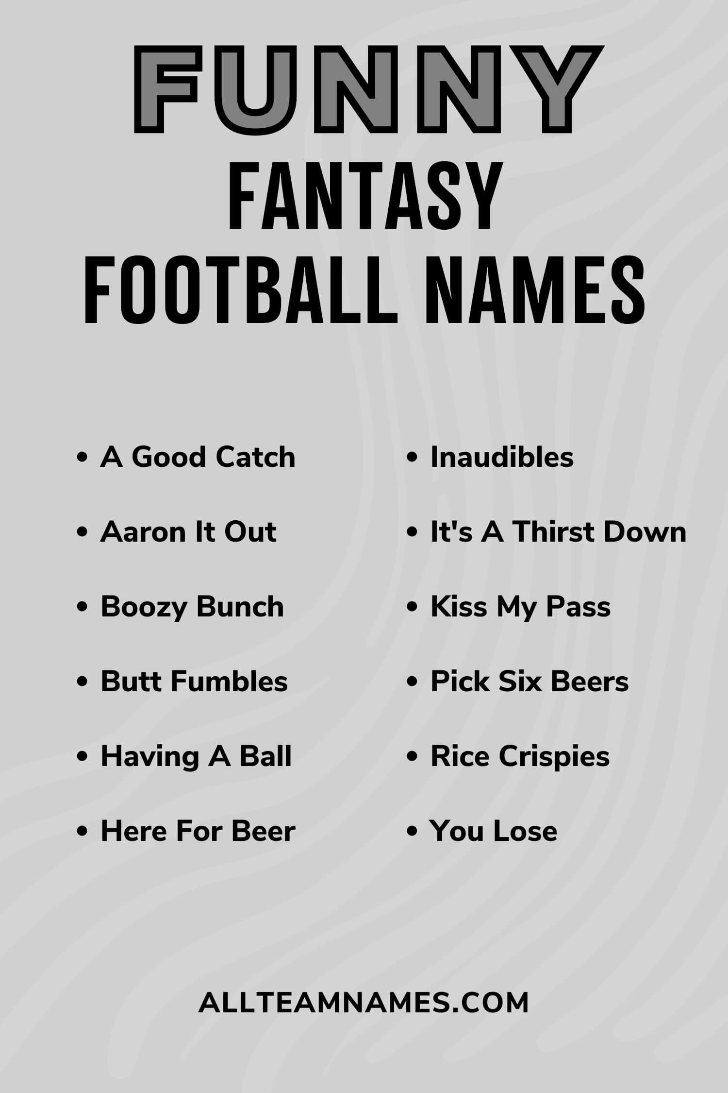 50+ Hilarious and Creative Funny Sexual Fantasy Football Names