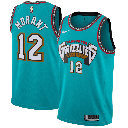 Vancouver Grizzlies Ja Morant Jersey - Retro Style 12 Basketball Shirt