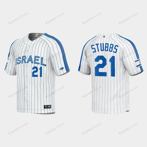 Buy Garrett Stubbs Israel Baseball Jersey 2023 - WBC Edition 21 for Fans