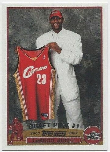 lebron james topps rookie card value