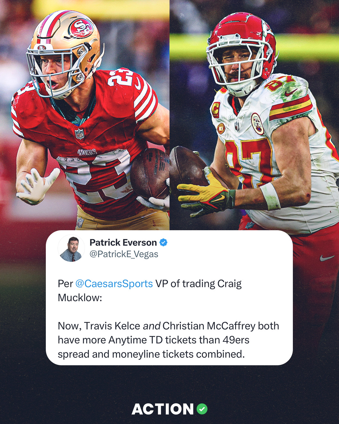 Comparing Christian McCaffrey and Travis Kelce: Which Player Reigns Supreme?