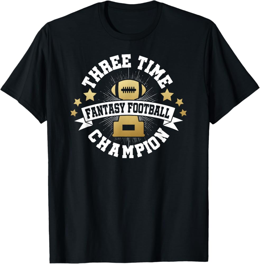 3 Time Fantasy Football Champion: Show Off Your Winning Legacy