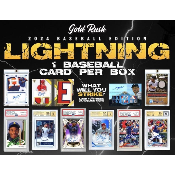 2024 Gold Rush Lightning Baseball: Exclusive Hits from All 30 MLB Teams!