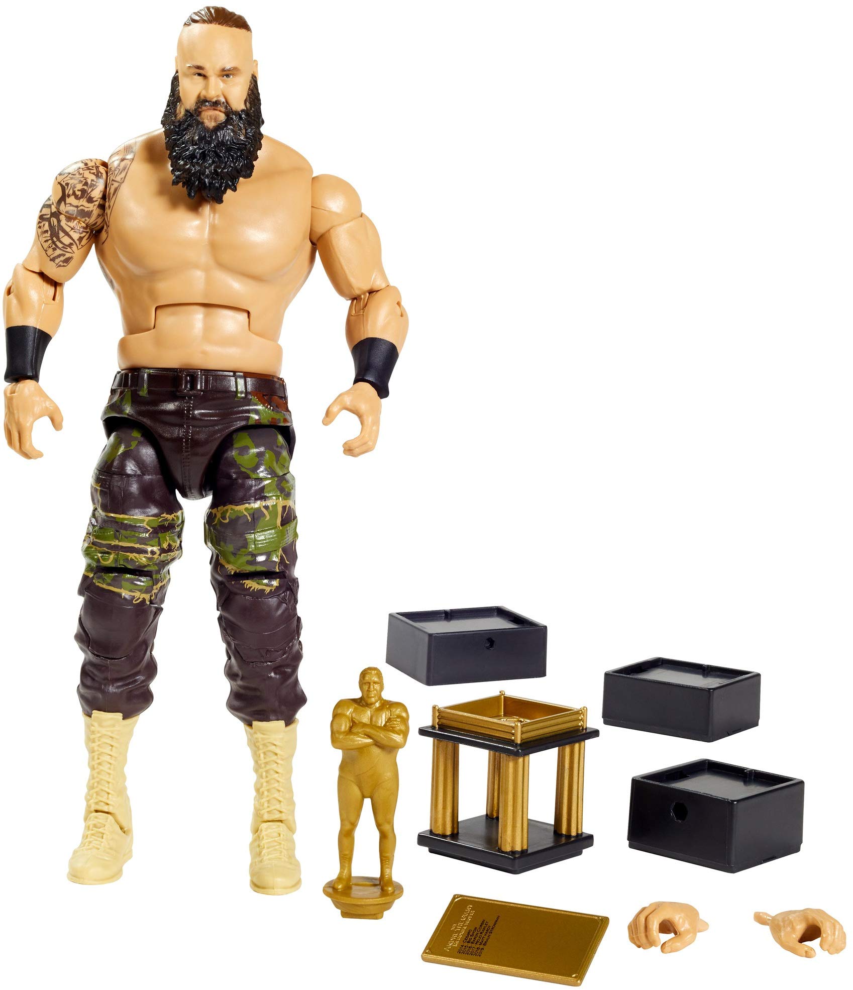 WWE Braun Strowman Action Figure - Elite Collection with Realistic Detailing