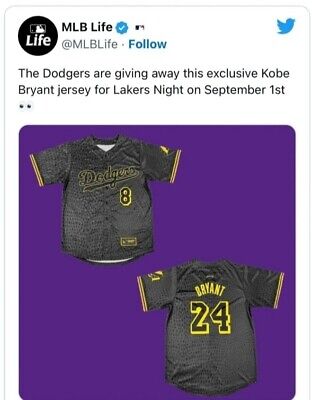 Kobe Bryant Black Mamba Baseball Jersey – Perfect for Lakers Fans