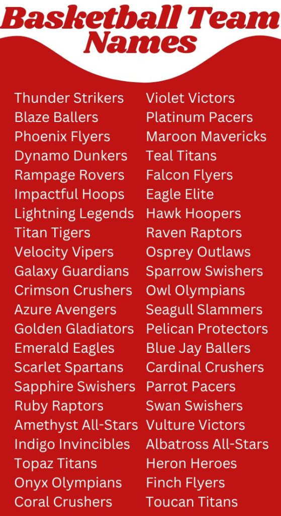 100 Awesome Fantasy Basketball Team Names to Inspire Your Squad
