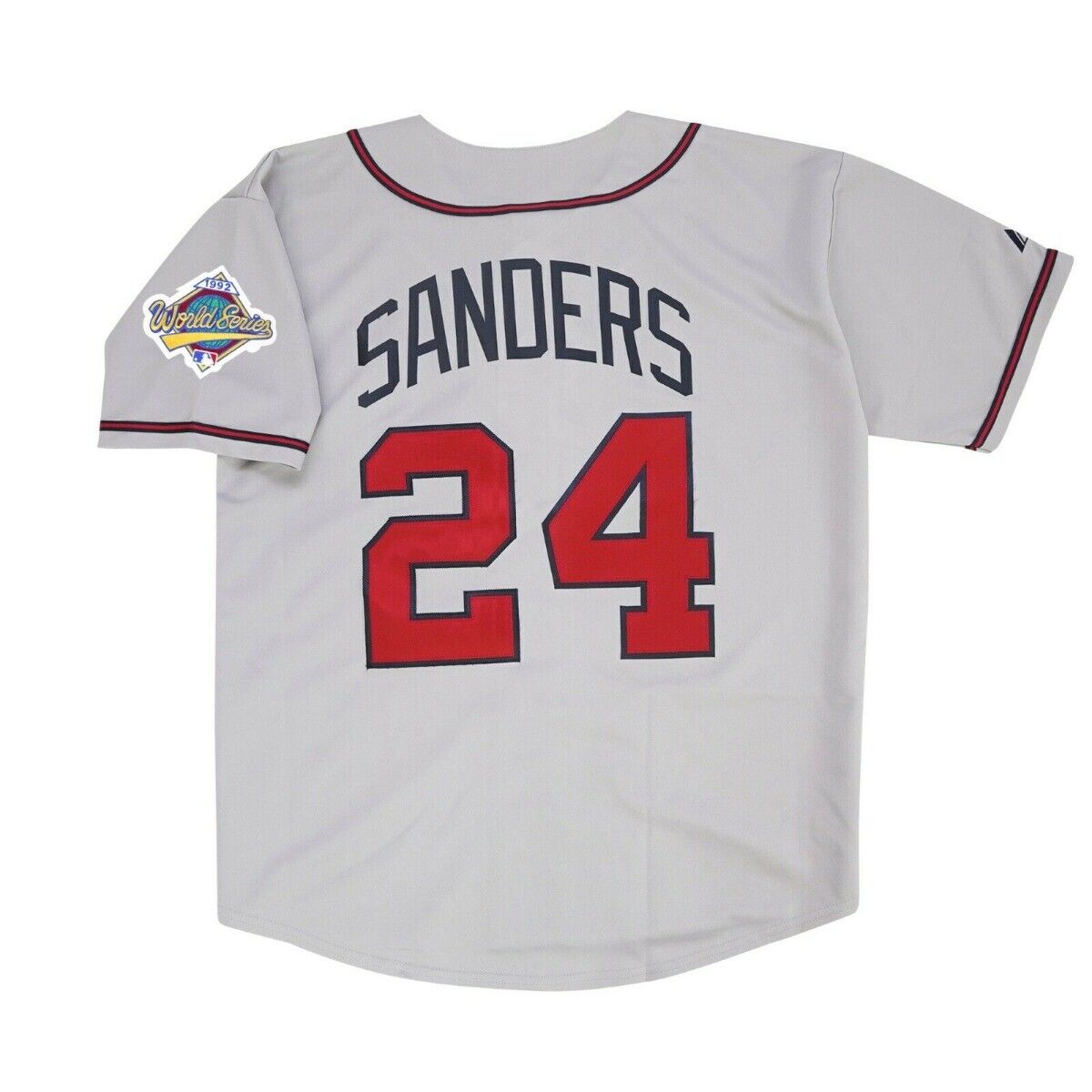 Buy Deion Sanders Atlanta Braves 24 Gray Jersey – Authentic MLB Collection