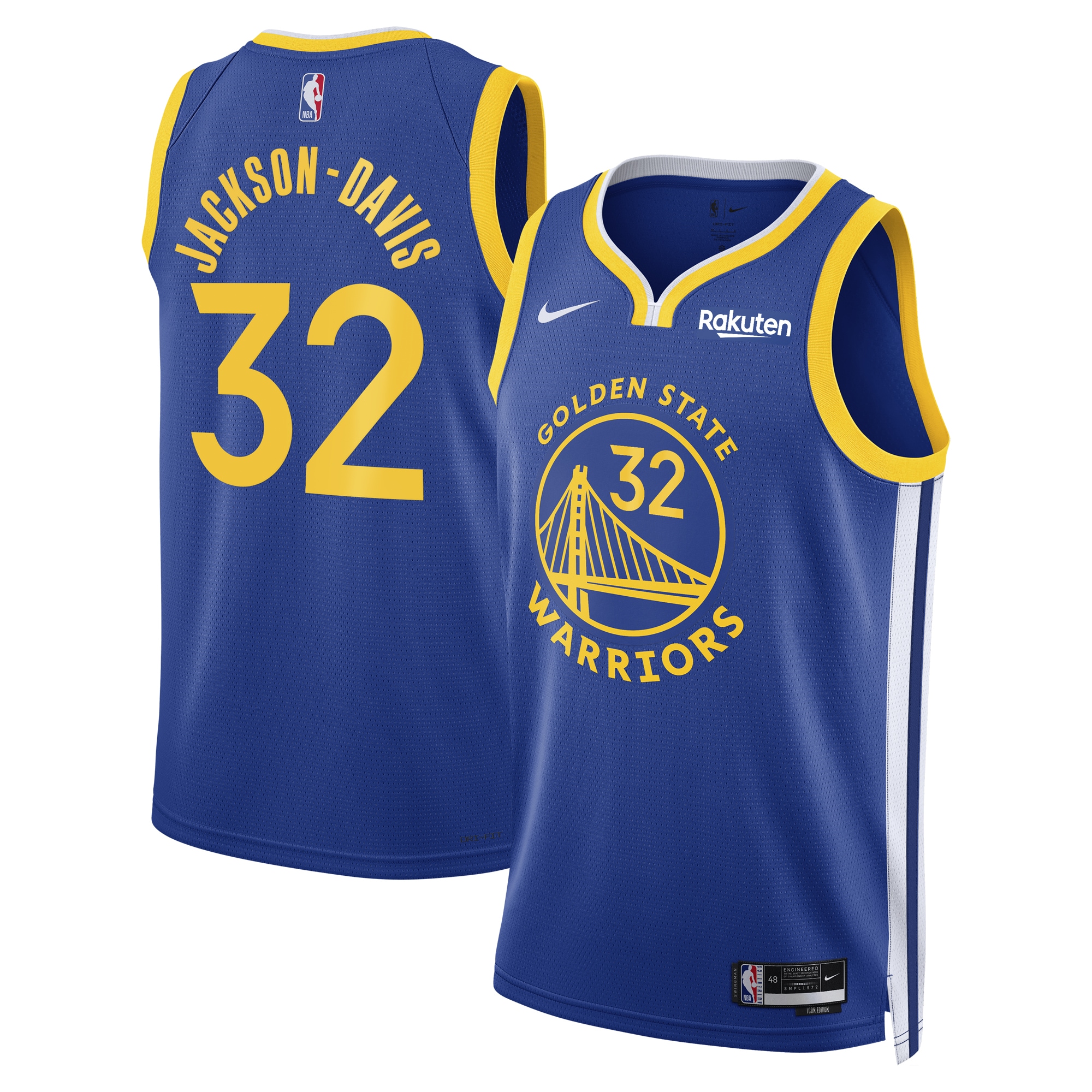 Shop Trayce Jackson-Davis Golden State Warriors Jerseys – Limited Edition