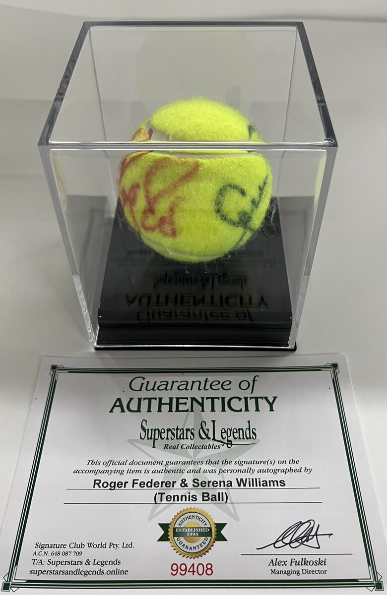 Signed Roger Federer Tennis Ball – Limited Edition for Fans