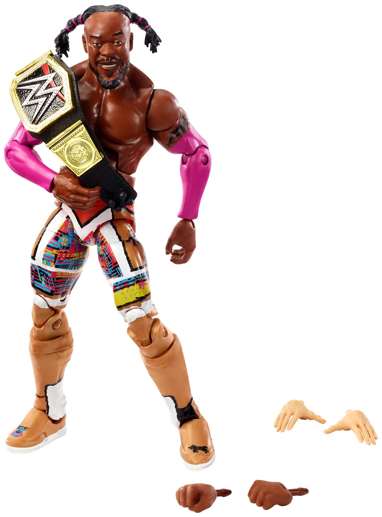 WWE Kofi Kingston Action Figure - Collectible Toy for Wrestling Fans