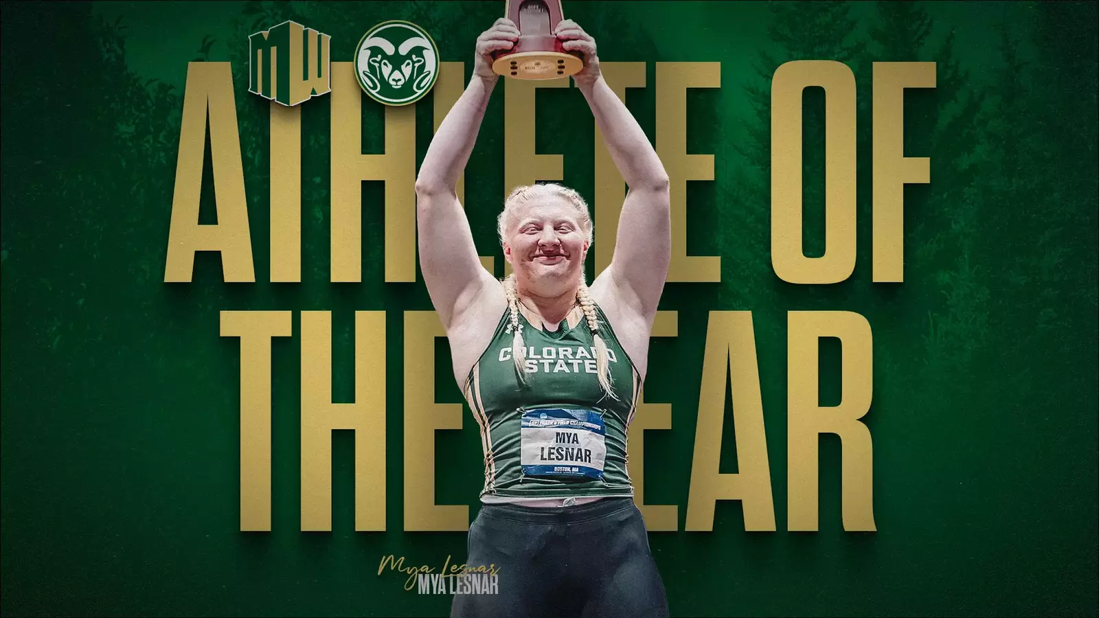 Mya Lesnar Shines at Colorado State: Breaking Records and Leading to Mountain West Title