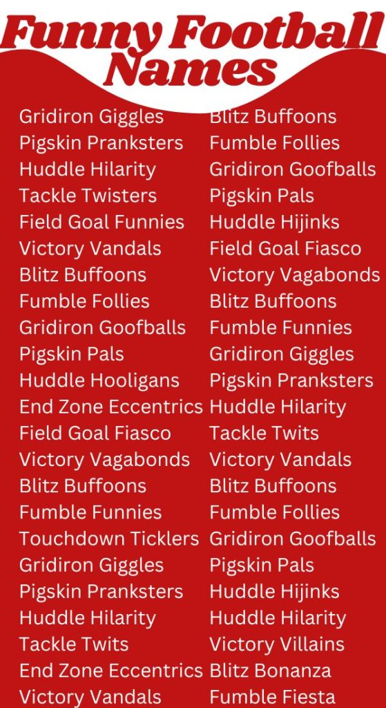 Creative & Funny Fantasy Football League Names You'll Love