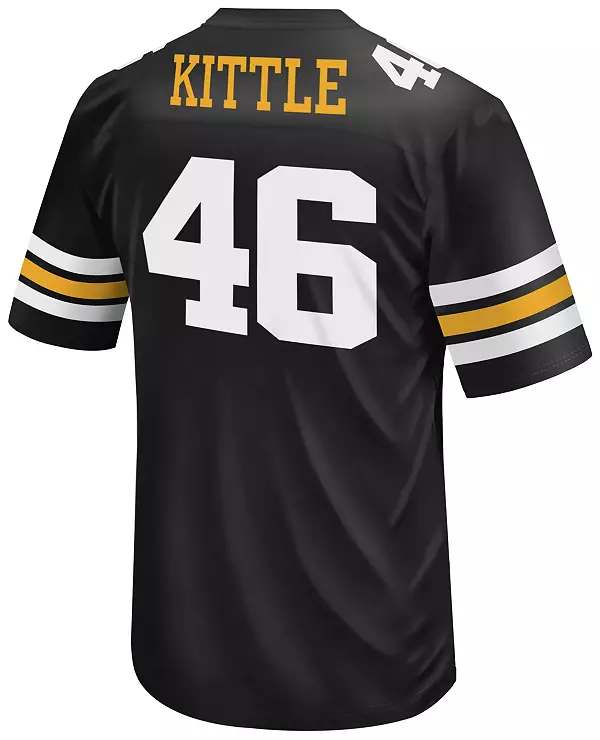 Shop George Kittle Iowa Hawkeyes Jersey – Authentic Black 46 Game Day Replica