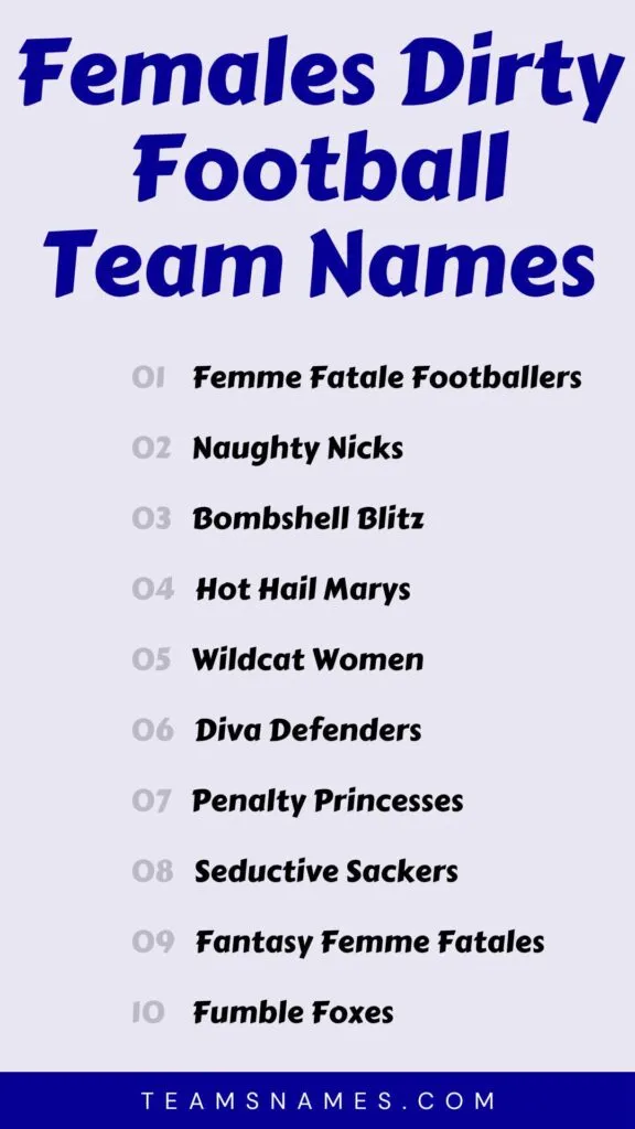 50+ Hilarious and Creative Funny Sexual Fantasy Football Names
