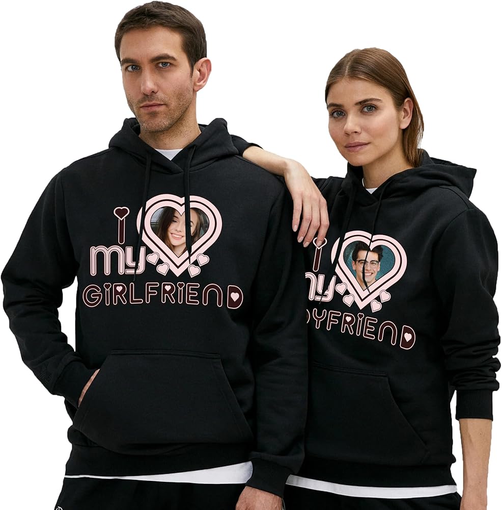 Unique Hoodie with Picture of Girlfriend – Customizable Sweatshirt for Loved Ones