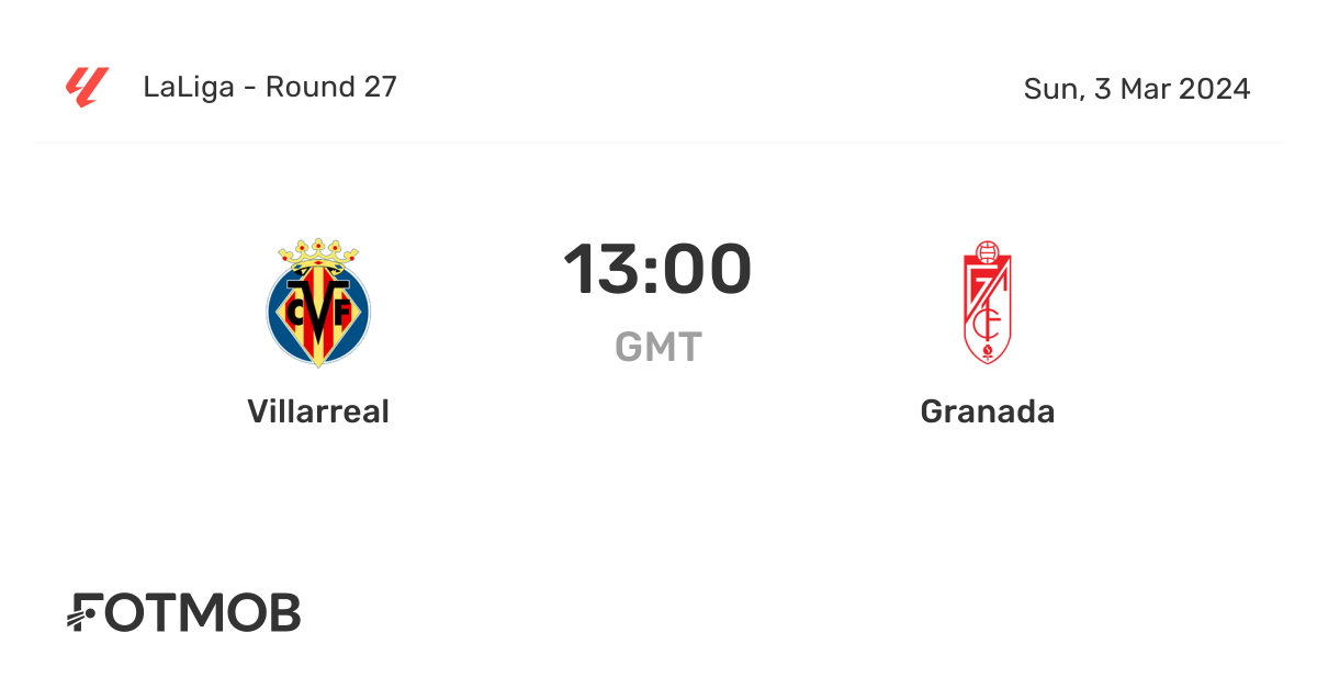 Granada CF vs Villarreal CF Match Stats: Standings, Results, and Key Insights