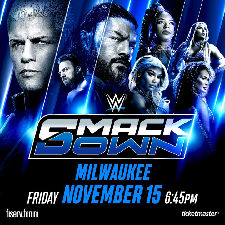 Buy WWE SmackDown Tickets in Milwaukee – Fiserv Forum, Nov 15, 2024