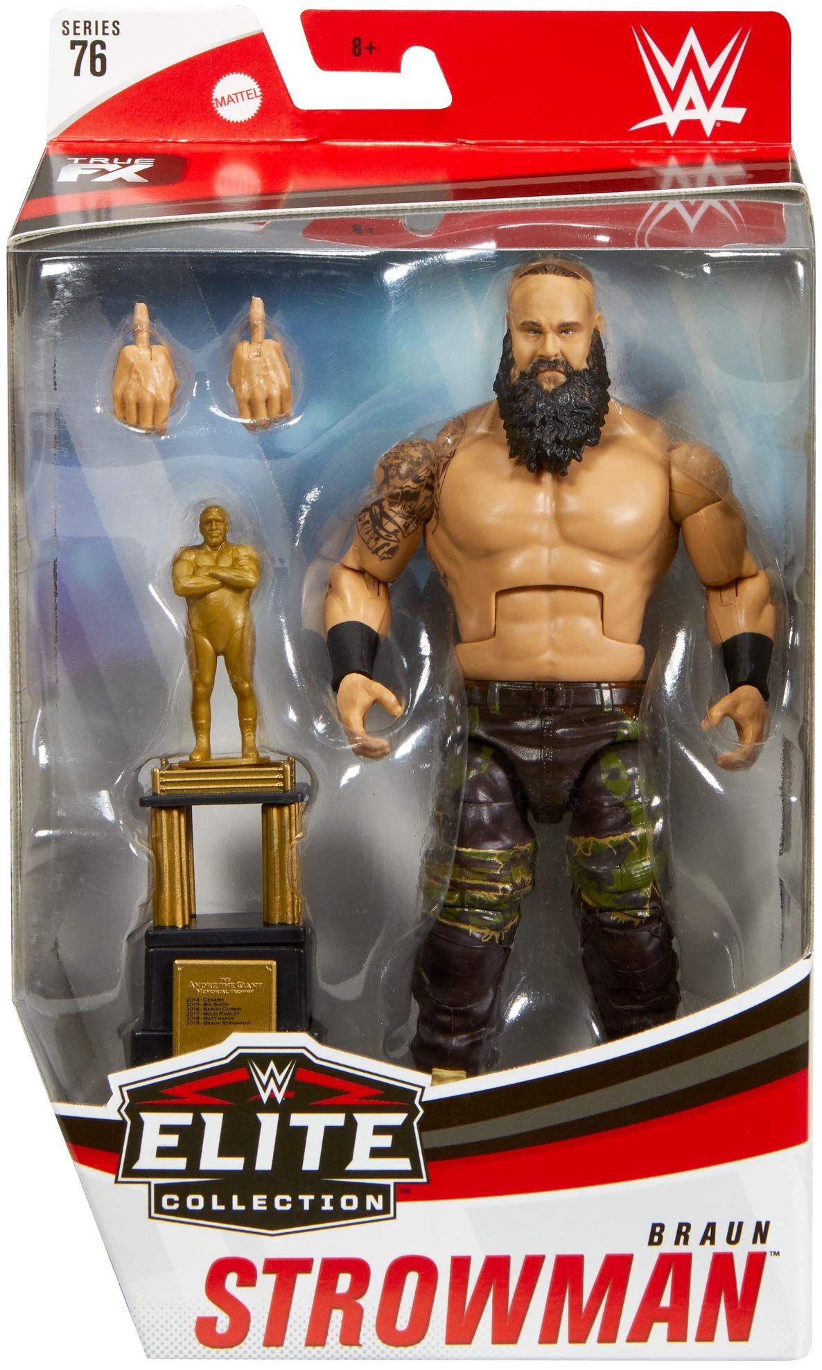 WWE Braun Strowman Action Figure - Elite Collection with Realistic Detailing