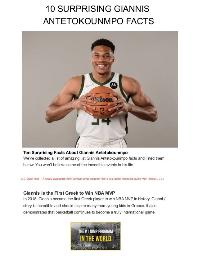 10 Surprising Facts About Giannis Antetokounmpo You Didn't Know