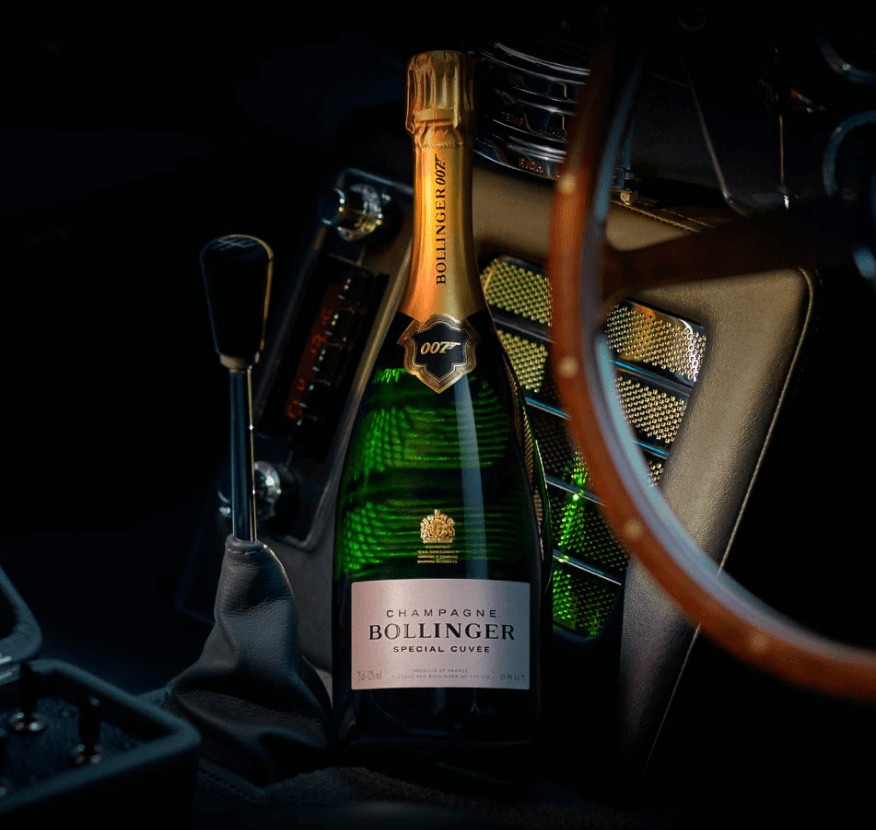 Discover the Aston Martin DB5 and Champagne Bollinger 007 Edition