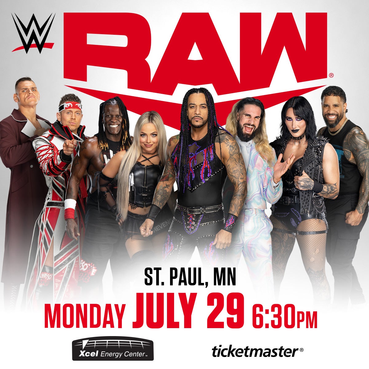 Don't Miss WWE Monday Night RAW in Minneapolis at Xcel Energy Center