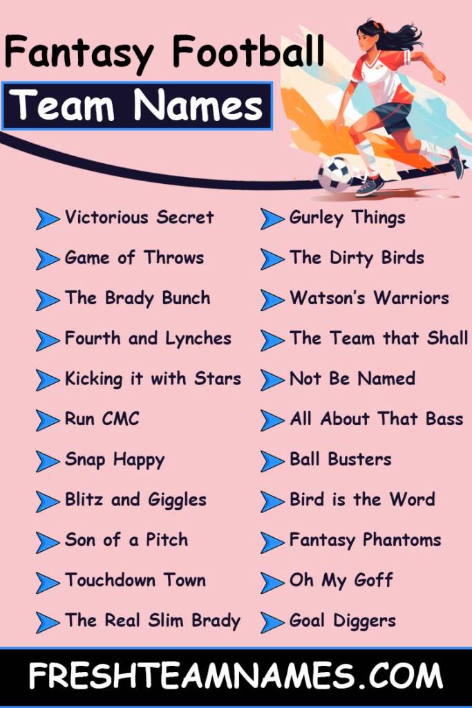 50+ Hilarious and Creative Funny Sexual Fantasy Football Names