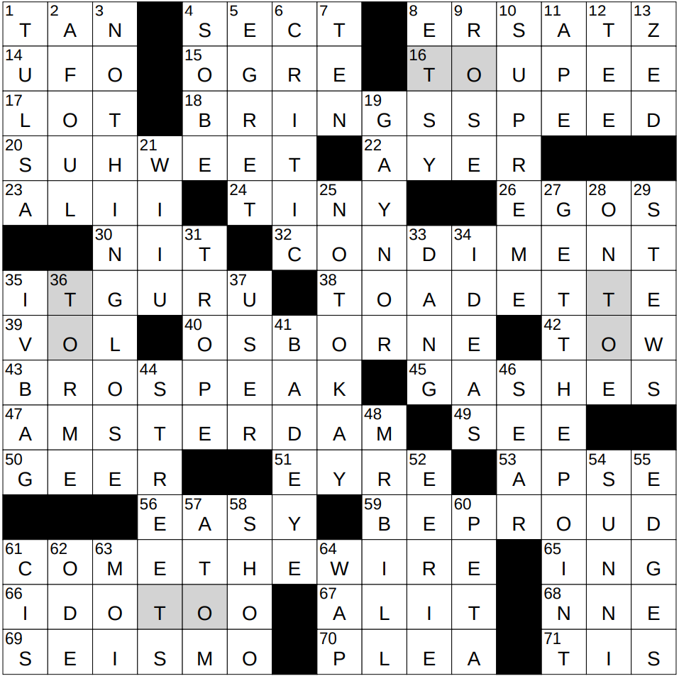 In First Place Crossword Clue from The New York Times – Answer Inside