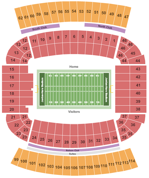Auburn University Football Stadium Map: Explore Jordan-Hare Seating & Sections