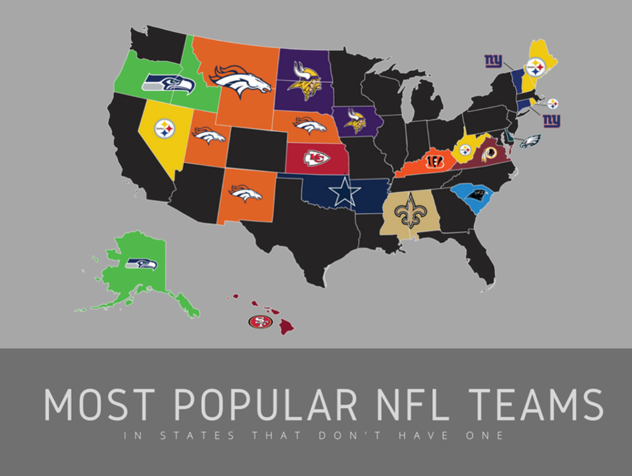 Curious About What States Dont Have A NFL Team Heres The Answer