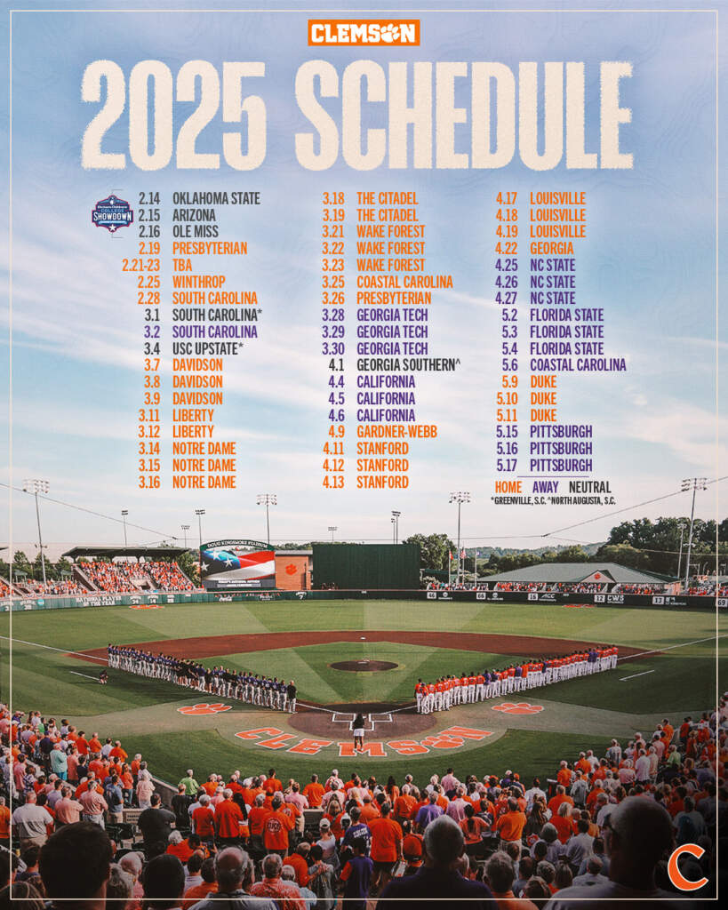 What time does Clemson play baseball today on TV? Find the TV channel and schedule now!