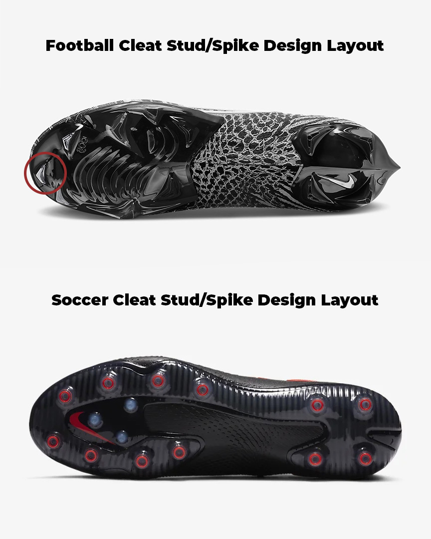 Football vs Soccer Cleats What is the difference between football and soccer cleats Find Out Here